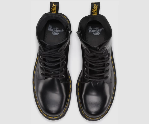 Dr Martens Jadon Black Polished Smooth Boots 15265001 - Image 7