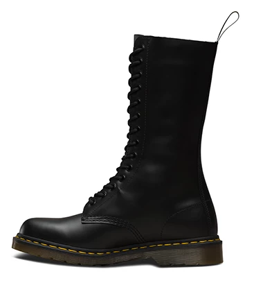 Dr Martens 1914 Black 14 Hole Leather Boots 11855001 - Image 4