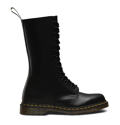 Dr Martens 1914 Black 14 Hole Leather Boots 11855001 - Image 5