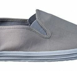 Raben Slip On Grey Canvas Shoe
