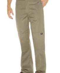 Dickies 85283 Loose Fit Double Knee Khaki Men's Work Pants
