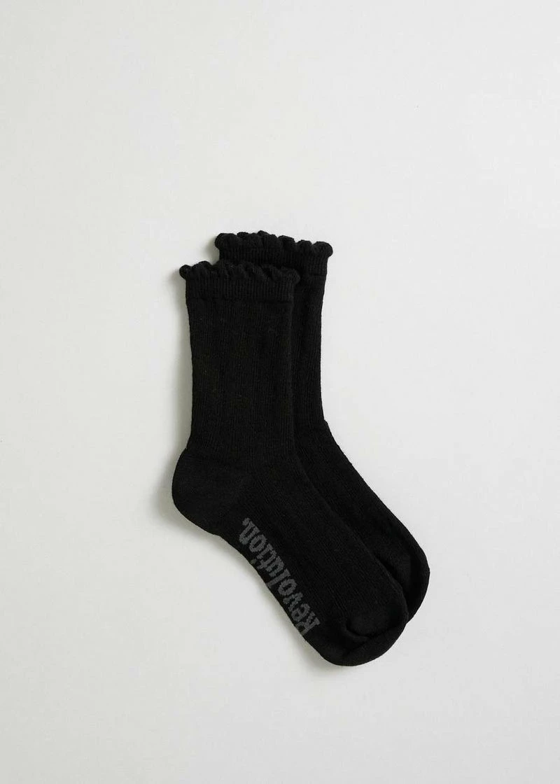 Afends Field Of Dreams Hemp Socks One Pack Black - Image 4