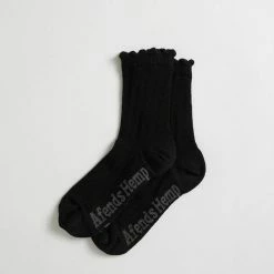 Afends Field Of Dreams Hemp Socks One Pack Black