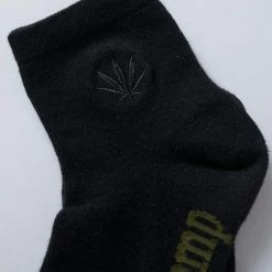 Afends Happy Hemp Women's Socks One Pack - Black Black