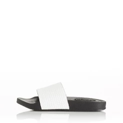 Alias Mae RIOT White Leather Slides