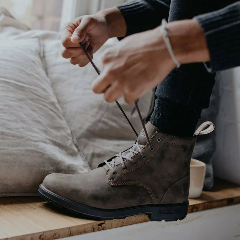 Blundstone 1930 Lace Up Boots Rustic Brown - Image 6