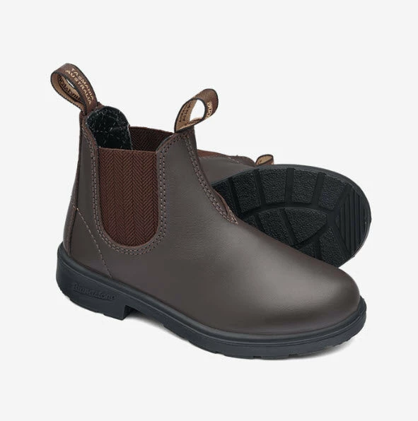 Blundstone 630 Brown Kids Leather Chelsea Boots - Image 3