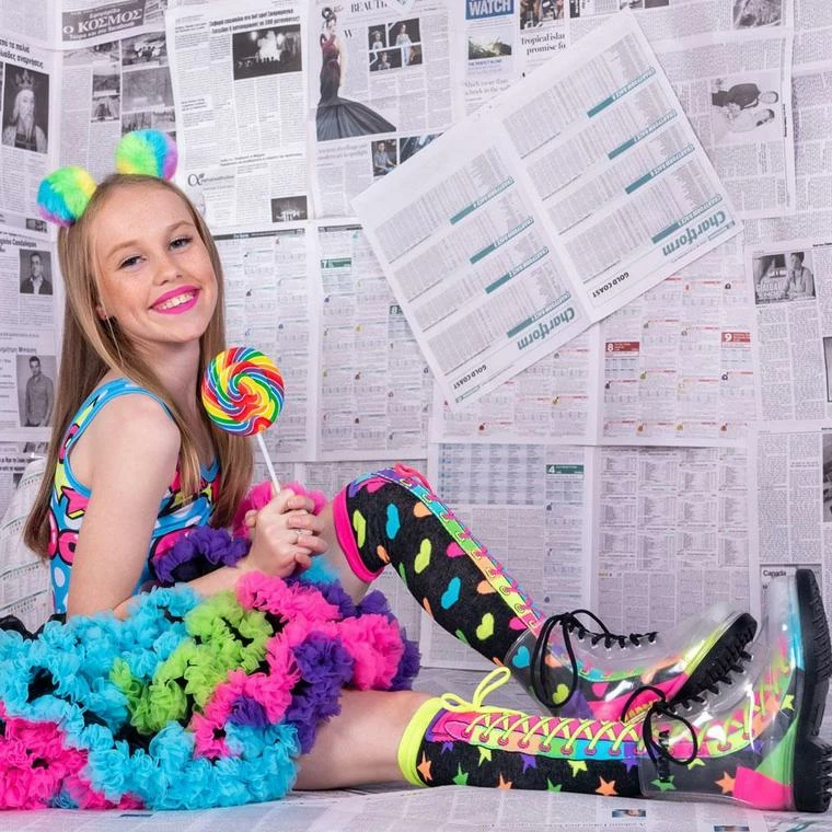 Funky Socks CONFETTI KIDS SOCKS - Image 2