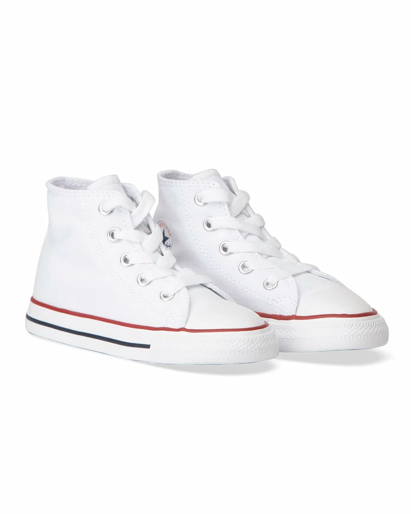 Converse Infants Hi Optical White Chuck Taylor All Star Sneakers 7J253 - Image 8