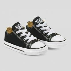 Converse Infants Ox Black White Chuck Taylor All Star Sneaker 7J235C