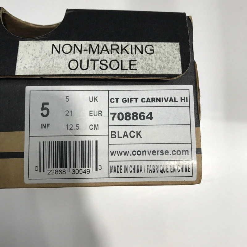 Converse Infant CT Gift Carnival HI Black 708864 - Image 3