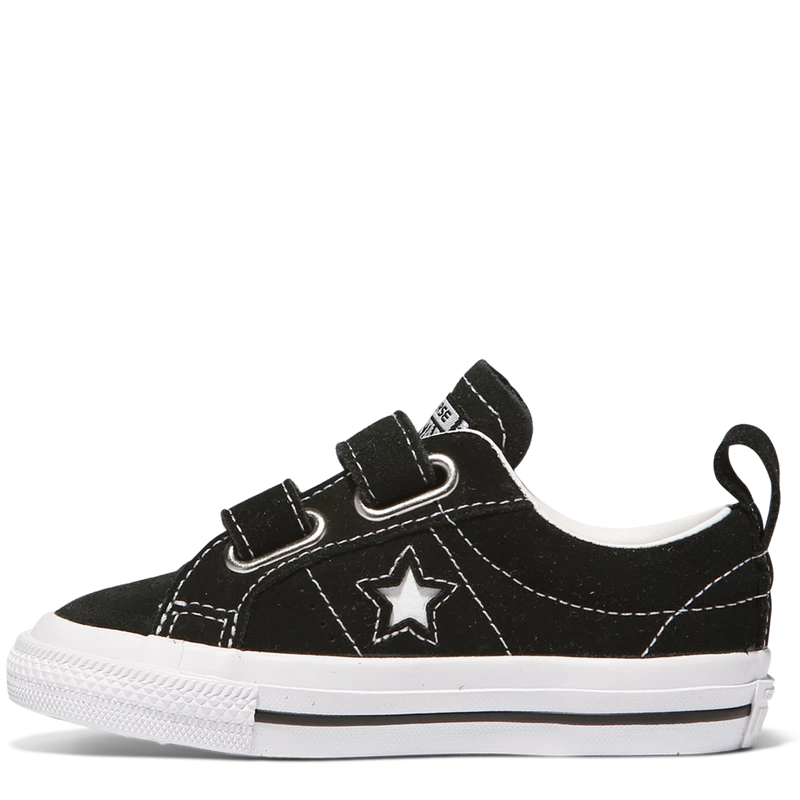 Converse Infants One Star 2V OX Black White - Image 2