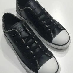 Converse Zipper OX Black Leather 113942