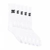 DC Shoes DC Socks Crew 5 Pair Pack White EDYAA03150