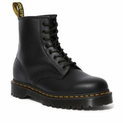Dr Martens 1460 BEX Black Smooth Leather Platform Boots 25345001