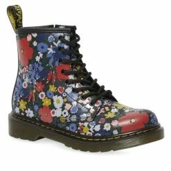 Dr Martens 1460 J Juniors Wanderflora Black Boots 26046001