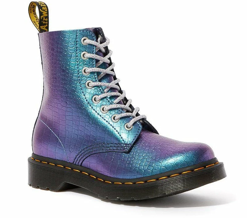 Dr Martens 1460 Pascal Metallic Leather Blue & Purple Boot 25724400