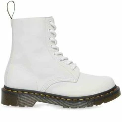 Dr Martens 1460 Pascal Optical White Virginia Leather Boots 26802543