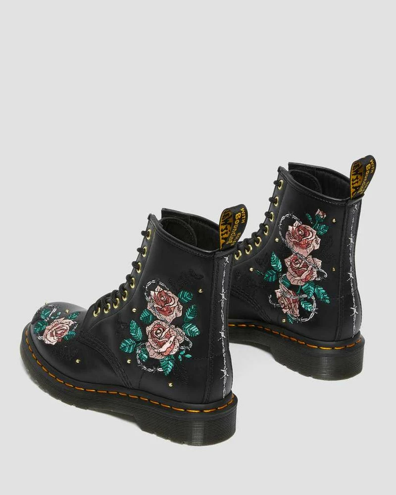Dr Martens 1460 Vonda Chain 8 Eye Boot Vonda Black Nappa Floral 26980001 - Image 5