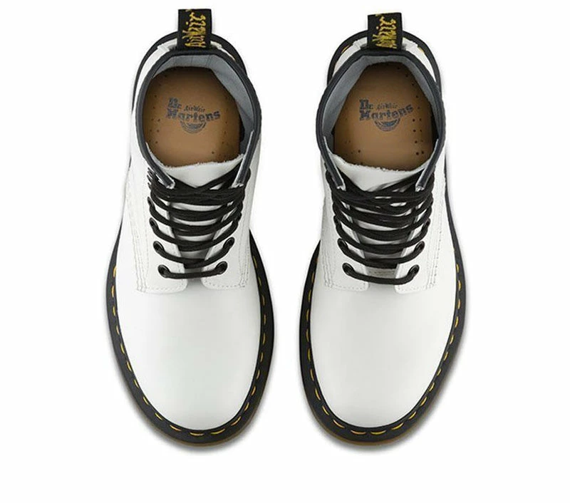 Dr Martens 1460 White Smooth Leather Boots 11822100 - Image 4
