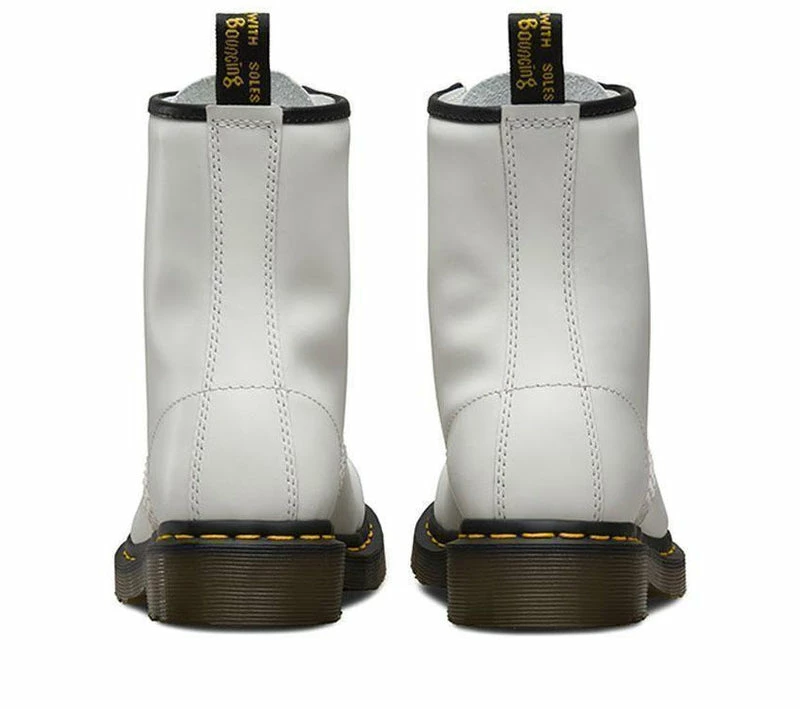 Dr Martens 1460 White Smooth Leather Boots 11822100 - Image 6