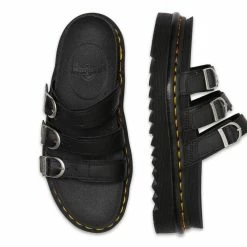 Dr Martens Blaire Slide Hydro Leather Black Sandal 25456001