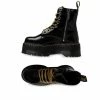 Dr Martens Jadon Max Black Polished Smooth Boots Quad Max 25566001