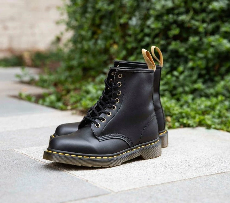 Dr Martens VEGAN 1460 8 Hole Black Boot 14045001 - Image 2