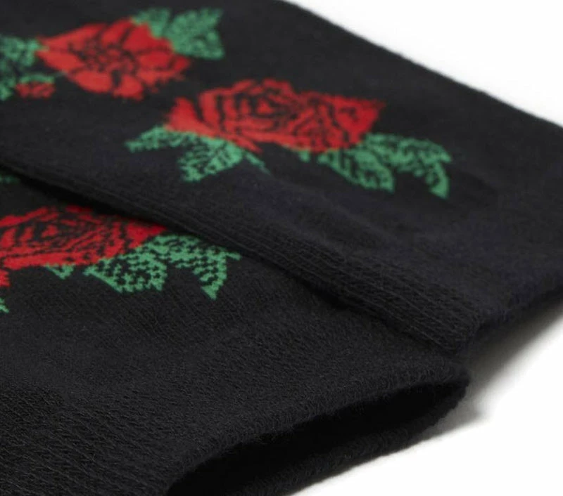 Dr Martens Vonda Floral Long Socks Black AC930001 - Image 3