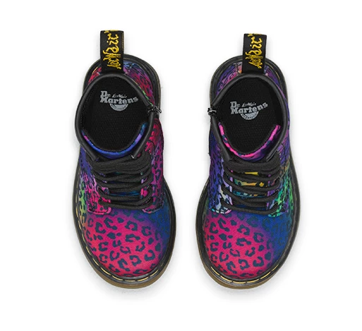 Dr Martens Infants Brooklee Mini Psych Leo Multi Boots 15373102 - Image 7