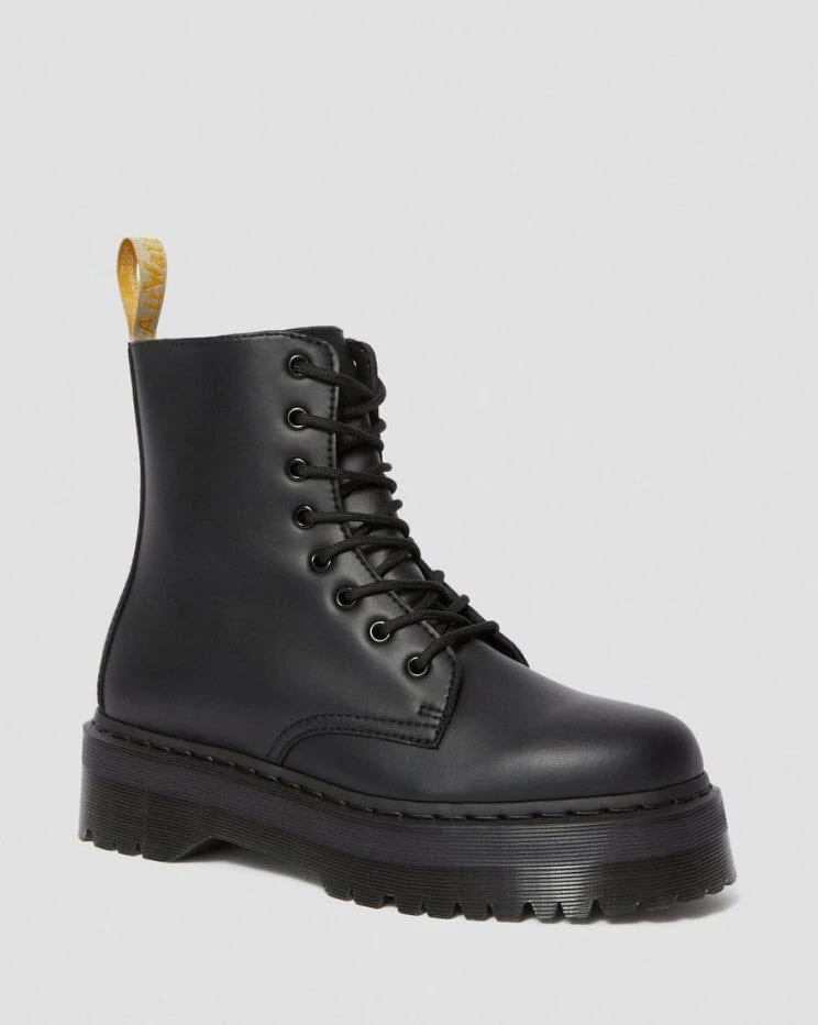 Dr Martens Vegan Jadon II Black Mono 8 Hole Boot 25310001