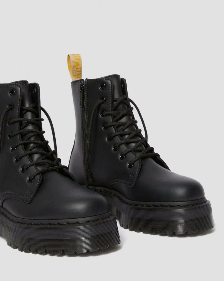 Dr Martens Vegan Jadon II Black Mono 8 Hole Boot 25310001 - Image 3