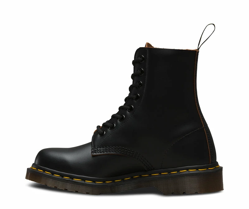 Dr Martens Vintage Made In England 1460 Black Quilon 8 Eyelet Boot 12308001 - Image 4