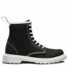 Dr Martens Youth Delaney Boot Black Canvas 21074001