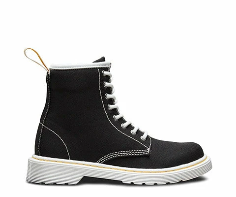 Dr Martens Youth Delaney Boot Black Canvas 21074001