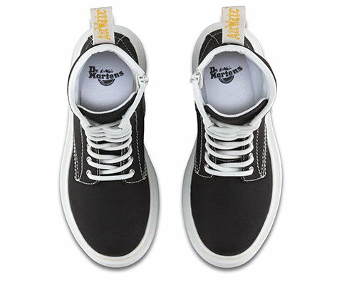 Dr Martens Youth Delaney Boot Black Canvas 21074001 - Image 3