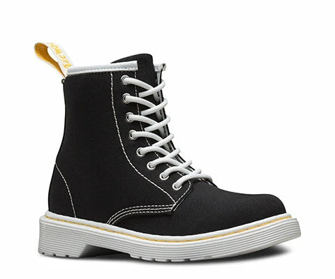 Dr Martens Youth Delaney Boot Black Canvas 21074001 - Image 6