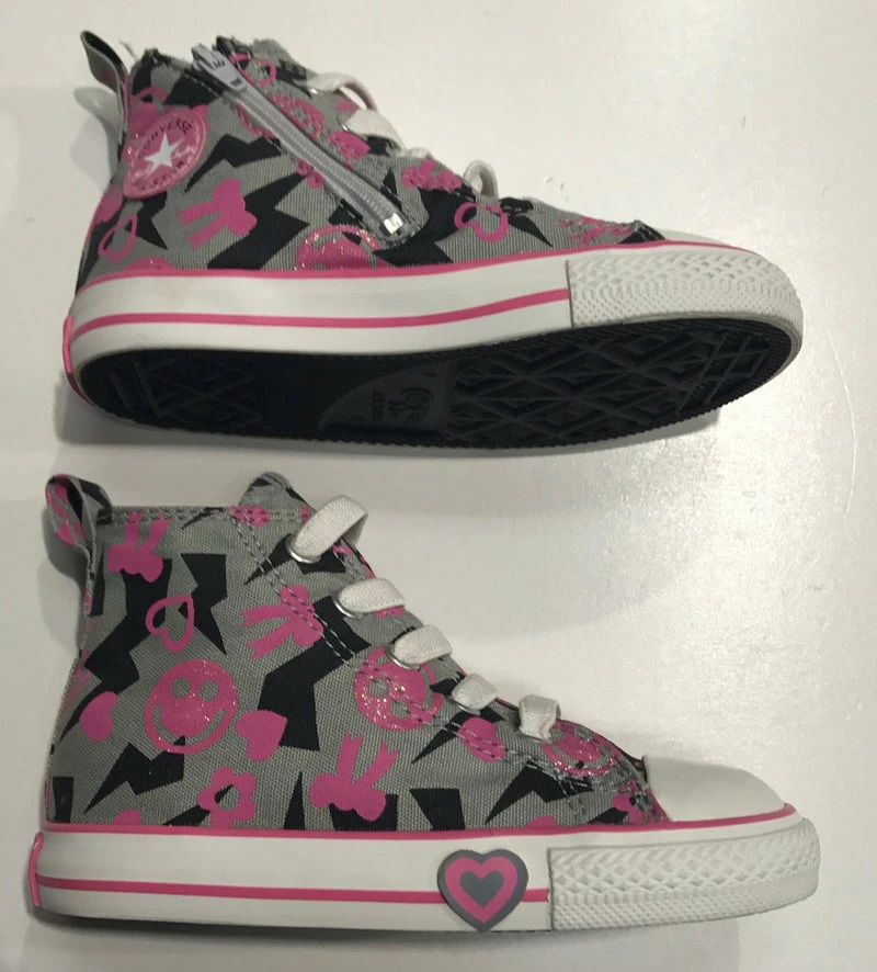 Converse Hi Youth Zip Smiley - Image 3