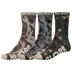 Globe Socks Eco Camo Crew Sock 3Pack Camo