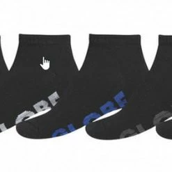 Globe Boys Stealth Sport Black Ankle Socks 5 Pack 1