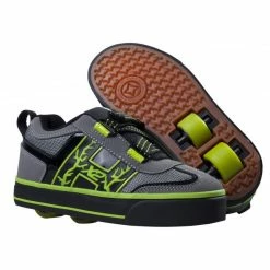 Heelys Boys Bolt Grey Green Youth #770184
