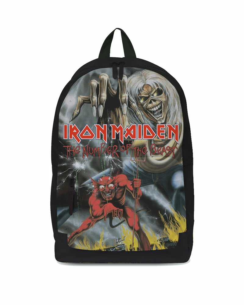 Famous Rock Shop Iron Maiden Number Of The Beast Classic Backpack