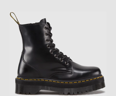 Dr Martens Jadon Black Polished Smooth Boots 15265001