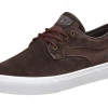 Lakai RILEY HAWKE Skate Shoe Chocolate Suede