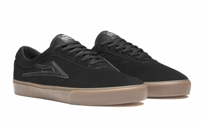 Lakai Sheffield Black Gum Suede Skate Shoe - Image 4