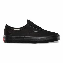 Vans Youth Authentic Black Black Monochrome Canvas