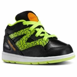 Reebok Kid's Toddler Versa Pump Omni Lite Black/ Yellow/ Orange/ White