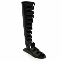 Montanna Victory Black Pebble Leather Sandals