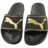 Puma King II Slide - Black With Gold
