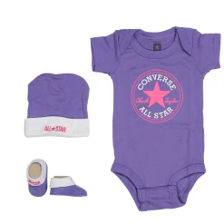 Converse Purple 3pc Infant Gift Set CNV063001